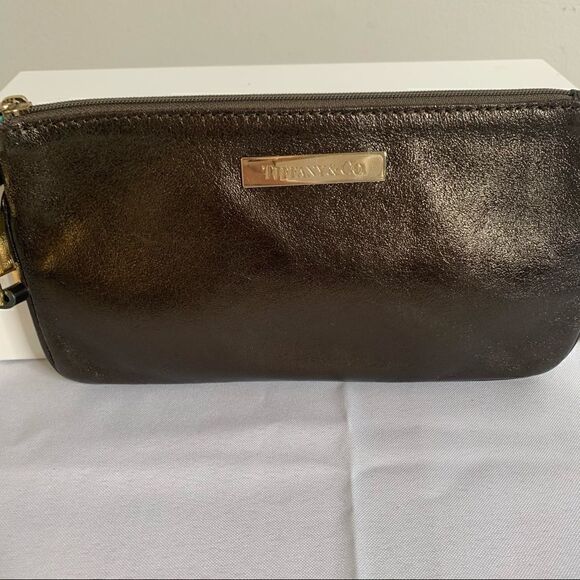 Tiffany & Co. Bronze Leather Pouch/Clutch - Picture 8 of 15